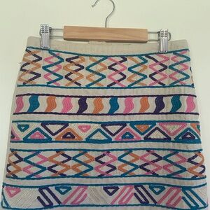 Forever 21 Multicolor Geometric Mini Skirt